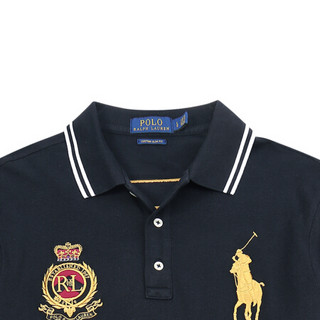 Ralph Lauren/拉夫劳伦男装 经典款棉质长袖Polo衫12654 300-绿色 M