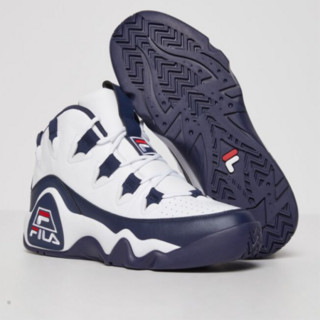 Fila斐乐Men's Grant Hill 1舒适系带运动休闲男鞋 时尚百搭 潮流 BM00636 125 White/Navy/Red 9.5/42.5