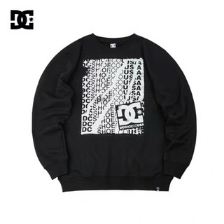 DCSHOES WORLDTOUR CREW 19冬新款男士长袖休闲套头卫衣 GDYFT19401 黑夹色-KVJ0 XL