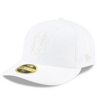 MLB男女棒球帽New York Yankees白色透气遮阳帽运动帽弯檐3568154 single 8(适合头围63.5cm)