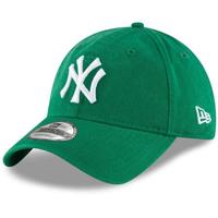 MLB男女棒球帽New York Yankees纯棉绿色可调节运动帽遮阳帽弯檐3413991 single OSFA
