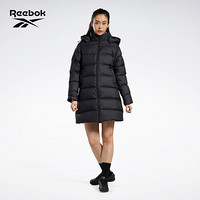 Reebok锐步 运动经典W CORE MID DOWN女子羽绒夹克 GH7843_黑色/灰色 A/XS