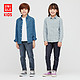 优衣库 童装 牛仔衬衫(水洗产品)(长袖) 428811 UNIQLO