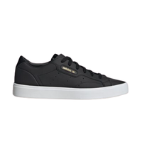 adidas Originals Sleek 女士休闲运动鞋 CG6193 黑色/白色 37