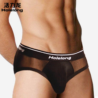 Holelong 活力龙 HCS025003 透明网纱三角裤*3件装