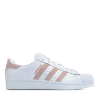 adidas Originals Superstar 女士休闲运动鞋 白色/冰粉色 37
