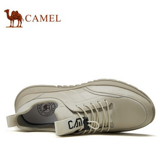 骆驼（CAMEL） 潮流运动鞋百搭舒适男士低帮休闲鞋 A032252040 杏色 40