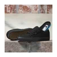 vans范斯男女款帆布鞋系带低帮纯色休闲鞋平底鞋3684186 BLACKOUT 7.0 M = 8.5 Wom=39码