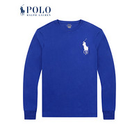 Ralph Lauren/拉夫劳伦男装 经典款棉质长袖圆领T恤12652 400-蓝色 L