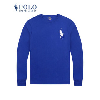 Ralph Lauren/拉夫劳伦男装 经典款棉质长袖圆领T恤12652 400-蓝色 L