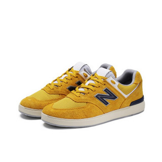 New Balance NB官方2020新款中性款574系列AM574BTN复古休闲鞋板鞋 葵黄色 42.5