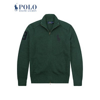 Ralph Lauren/拉夫劳伦男装 经典款全拉链羊毛衫12592 300-绿色 XS