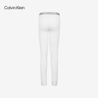 CK内衣 2020秋冬款 男装LOGO腰边贴体保暖长裤 NM1986AD 100-白色 S