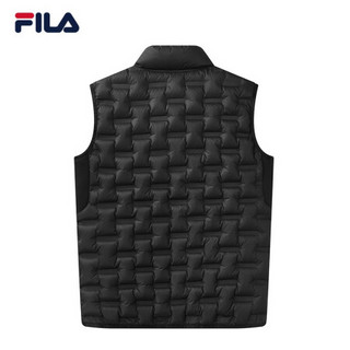 FILA 斐乐官方 男士羽绒服2020年冬季新款休闲运动黑色外套男 正黑-BK 175/96A/L