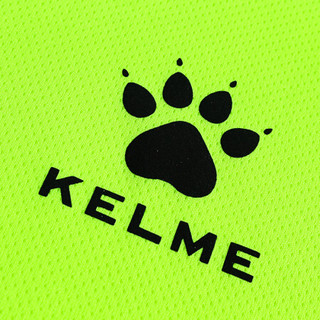 KELME卡尔美夏季休闲男运动T恤快干透气圆领跑步短袖871002 彩兰 M/170