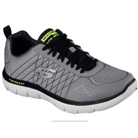 SKECHERS斯凯奇男鞋健步鞋运动鞋低帮系带舒适休闲鞋52185囤 LIGHT GRAY/BLACK 10 / 43