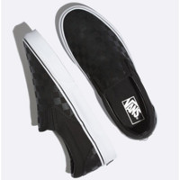 vans范斯男鞋女鞋休闲鞋一脚蹬Slip-On棋盘款低帮套脚EYEBWW BLK/BLK CHECK 7.5 Men = 9.0 Women