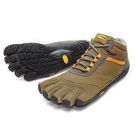 Vibram 五指鞋男 户外运动鞋男款加绒羊毛徒步登山防滑耐磨跑步鞋TREK ASCENT INS 卡其/橙色（建议按照正常运动鞋尺码拍大两码） 43