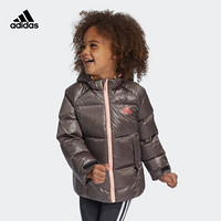 阿迪达斯官网adidas 女儿童装冬季训练运动羽绒服GG3620 朦胧珊瑚粉 140CM