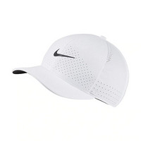 耐克Nike Aero Bill Classic 99可调节透气跑步运动旅行遮阳帽子3393871 White black ONE SIZE