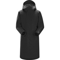始祖鸟（ARC’TERYX）羽绒服女长款冬季保暖750蓬鹅绒连帽派克大衣ARC00C3 Black XS