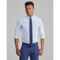 Ralph Lauren/拉夫劳伦男装 经典款修身版型条纹衬衫11301 E94-白色多色 M