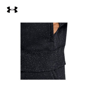 安德玛官方UA Speckled圆领运动卫衣男女同款Under Armour1352018 黑色001 男码XL