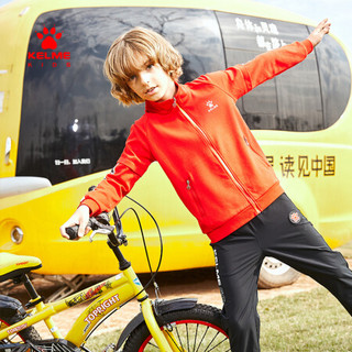 KELME（kids）男童立领外套儿童卫衣开衫便服上衣新年春装新款WT50123001 红色 120cm