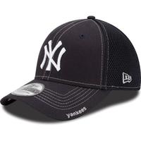 MLB男女棒球帽New York Yankees弯檐条纹遮阳帽运动帽时尚透气357001 Navy M/L(适合头围56-60cm)