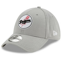 MLB男女棒球帽LA洛杉矶道奇队灰色时尚弯檐遮阳帽3653522 single M/L(适合头围56-60cm)