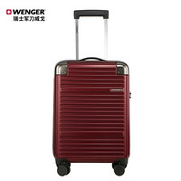 瑞士军刀威戈（Wenger）男女24英寸时尚大容量拉杆箱 密码锁旅行行李箱 酒红色 （SAX750818100066）