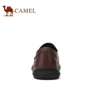 骆驼（CAMEL） 柔软舒适商务休闲皮鞋男 A012287940 红棕 43