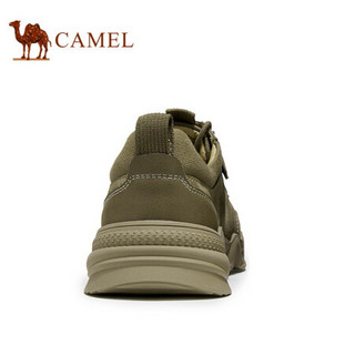 骆驼（CAMEL） 复古简约休闲鞋户外街头风时尚厚底男鞋 A032097290 卡其 39