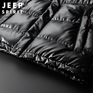 吉普 JEEP 棉衣2020冬季男士连帽保暖宽松棉服加厚外套男 RM0291 蓝色 M