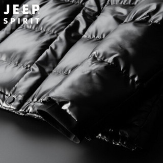 吉普 JEEP 棉衣2020冬季男士连帽保暖宽松棉服加厚外套男 RM0291 蓝色 M