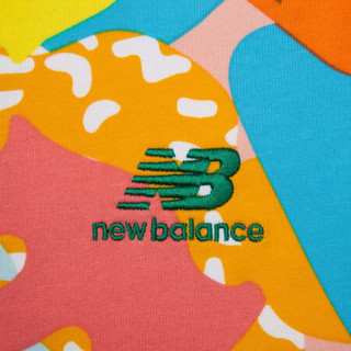 New Balance NB官方2020新款女款AWT03342T恤针织圆领短袖拼色印花时尚T恤 MPT S