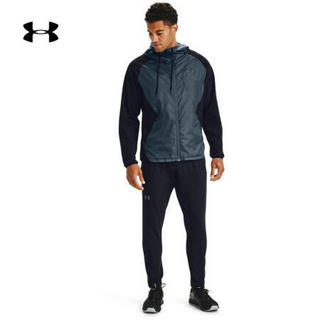 安德玛官方UA Stretch男子运动拉链夹克Under Armour1352021 黑色003 XL