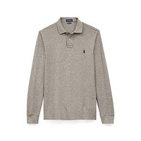 Ralph Lauren/拉夫劳伦男装 经典款纯色网布Polo衫 10251-C D86-灰色 S