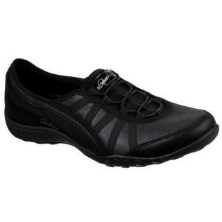 SKECHERS斯凯奇女鞋套脚运动鞋一脚蹬舒适休闲鞋23856 BLACK 10