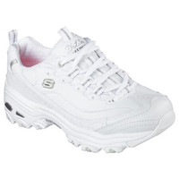 SKECHERS斯凯奇女鞋熊猫鞋D'LITES厚底增高小白鞋休闲鞋11931囤 White/Silver 5.5//35.5码