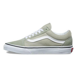 vans范斯男女鞋低帮拼接系带时尚帆布鞋平底鞋3727895 Desert Sage/True White 4.0 Boys = 5.5 Women