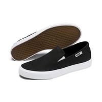 PUMA彪马男士低帮一脚蹬透气舒适运动鞋懒人鞋休闲鞋乒羽网鞋板鞋369117 Peacoat-Puma White 7.5