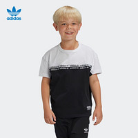 阿迪达斯官网 adidas 三叶草 TEE 小童装运动短袖T恤FN0940 如图 128CM