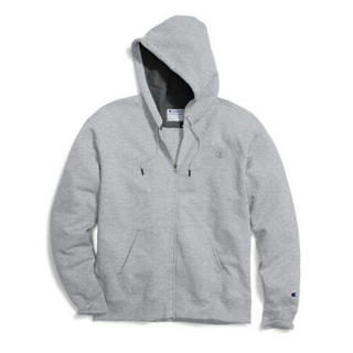 Champion Powerblend男士连帽拉链卫衣S0891 Oxford Grey 4XL