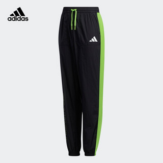 阿迪达斯官网 adidas YB CB WV PANT 大童装秋季训练运动裤子GP7215 黑色/信号绿 152CM