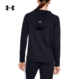 安德玛官方UA Rival女子运动拉链外套Under Armour1351810 黑色001 XL