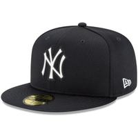 MLB男女棒球帽New York Yankees海军蓝平檐遮阳帽运动帽3650491 single 7 3/8(适合头围58.7cm)