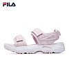 FILA 女鞋 斐乐官方 TRACER SANDAL女子运动凉鞋魔术贴2020夏季新款休闲鞋沙滩鞋 丁香粉-PK 38