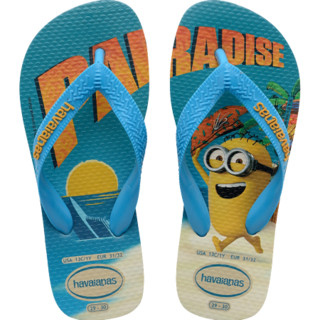 Havaianas哈唯纳Kids Minions 2020新小黄人联名哈瓦那人字拖童款 3745-黄蓝色/印花 适合27-28码