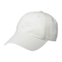 Nike 耐克 女子运动帽棒球帽可调节弯檐耐用舒适 9377402 White One Size